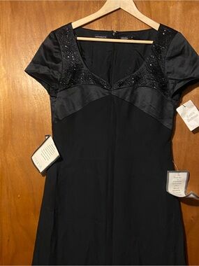 Liz Claiborne Black Sequin Evening Dress